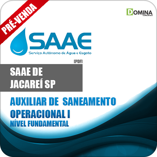 Apostila SAAE Jacareí SP 2019 Auxiliar Saneamento Operacional I