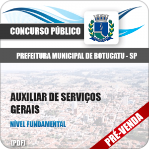Apostila Pref Conceição PB 2019 Auxiliar de Serviços Gerais