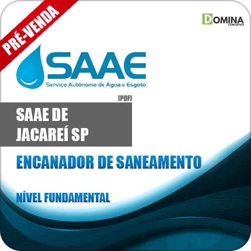 Apostila SAAE Jacareí SP 2019 Encanador de Saneamento