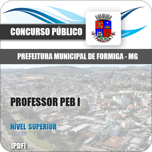 Apostila Pref Formiga MG 2019 Professor PEB I