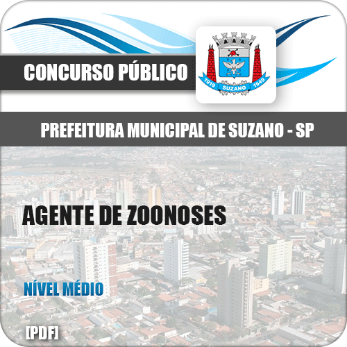 Apostila Prefeitura Suzano SP 2019 Agente de Zoonoses