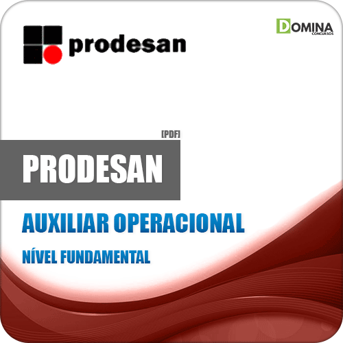 Apostila Concurso Prodesan 2019 Auxiliar Operacional