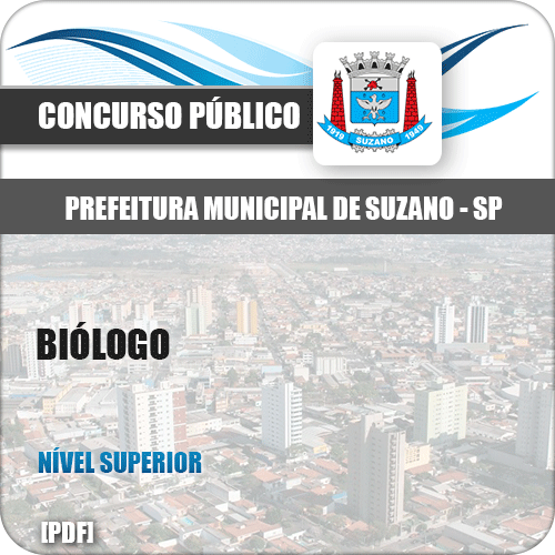 Apostila Concurso Prefeitura de Suzano SP 2019 Biólogo