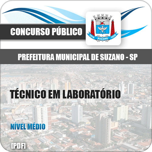 Apostila Prefeitura Suzano SP 2019 Técnico em Laboratório