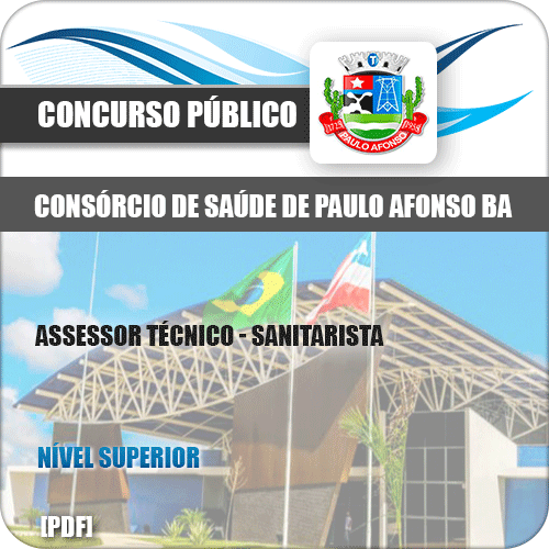 Apostila Paulo Afonso BA 2019 Assessor Técnico Sanitarista