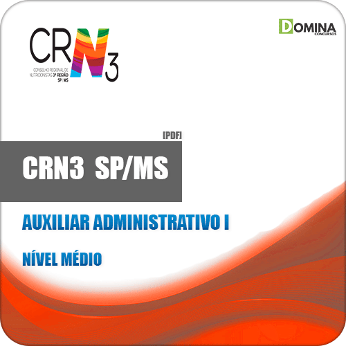 Apostila Concurso CRN 3 SP MS 2019 Auxiliar Administrativo I
