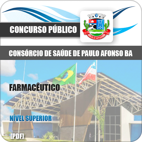 Apostila Consórcio Saúde Paulo Afonso BA 2019 Farmacêutico