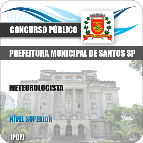 Apostila Prefeitura de Santos SP 2019 Meteorologista