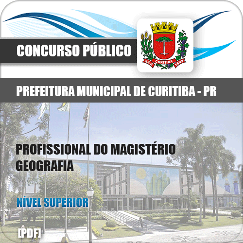Apostila Curitiba PR 2019 Profissional Magistério Geografia