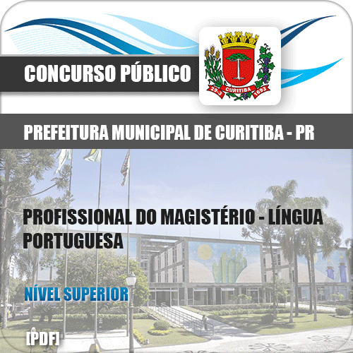 Apostila Curitiba PR 2019 Prof Magistério Língua Portuguesa
