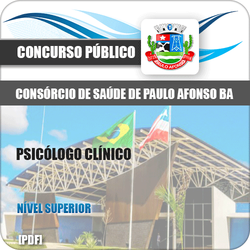 Apostila Consórcio Saúde Paulo Afonso BA 2019 Psicólogo