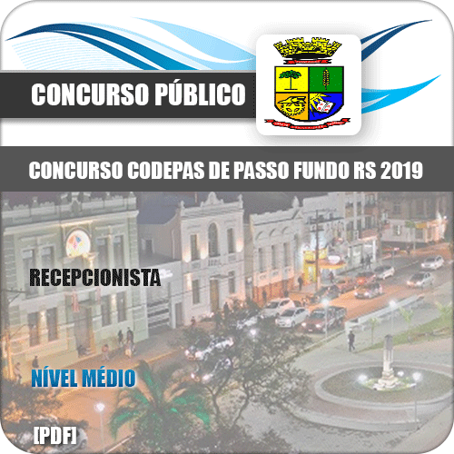Apostila Concurso CODEPAS 2019 Recepcionista