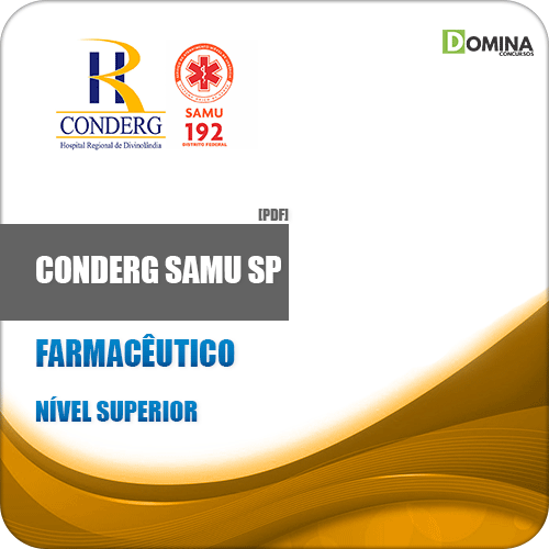 Apostila Concurso CONDERG SAMU SP 2019 Farmacêutico