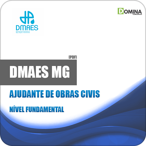 Apostila DMAES Ponte Nova MG 2019 Ajudante Obras Civis