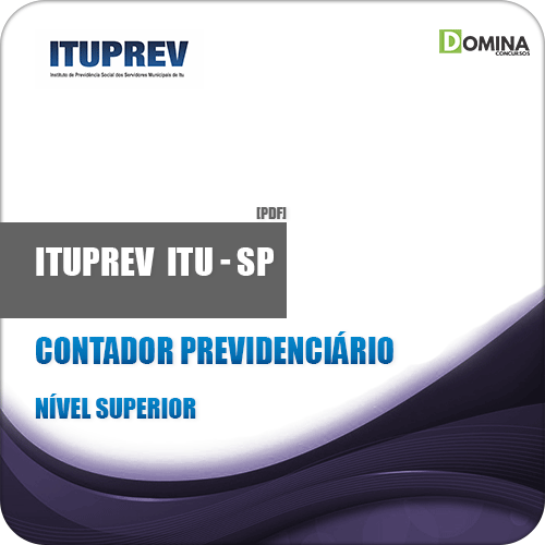 Apostila ITUPREV Itu SP 2019 Contador Previdenciário