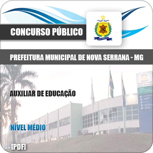 Apostila Pref Nova Serrana MG 2019 Auxiliar Educação