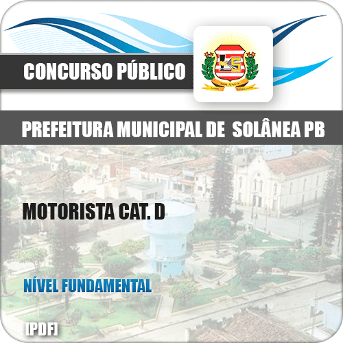 Apostila Concurso Pref Solânea PB 2019 Motorista Cat. D