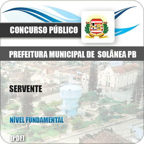 Apostila Concurso Pref Solânea PB 2019 Servente