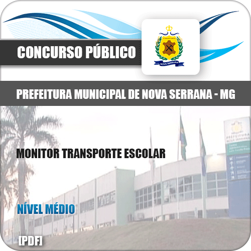 Apostila Nova Serrana MG 2019 Monitor Transporte Escolar