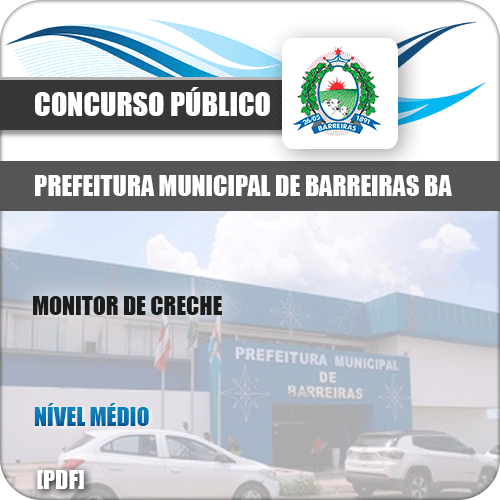 Apostila Pref Barreiras BA 2019 Monitor de Creche