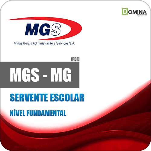 Apostila Concurso MGS MG 2019 Servente Escolar