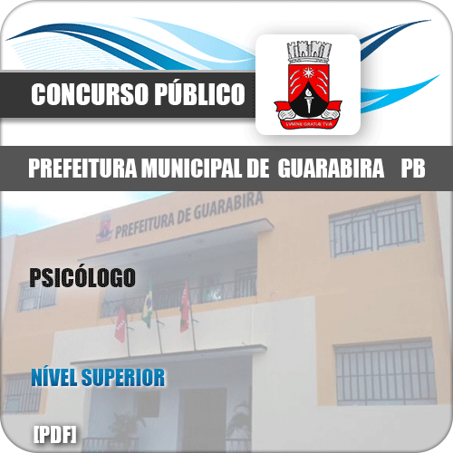 Apostila Concurso Pref Guarabira PB 2019 Psicólogo