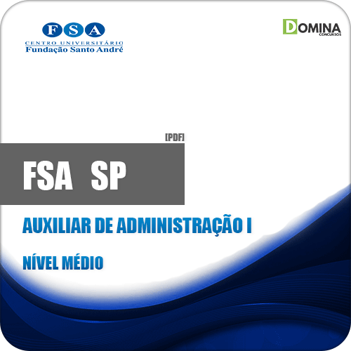 Apostila Concurso FSA SP 2019 Auxiliar de Administração I