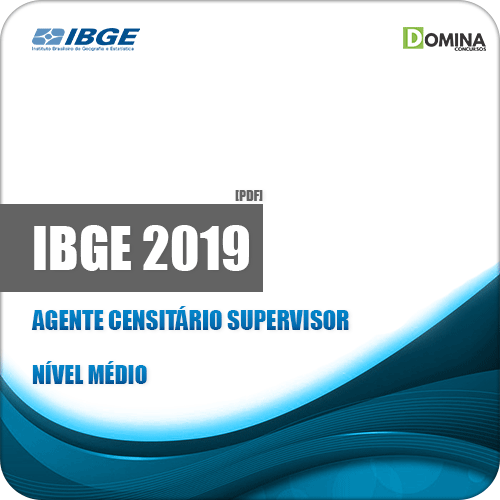 Apostila Concurso IBGE 2019 Agente Censitário Supervisor