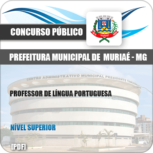 Apostila Pref Muriaé MG 2019 Professor de Língua Portuguesa