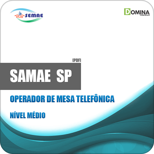 Apostila SEMAE Piracicaba SP 2019 Operador de Mesa Telefônica