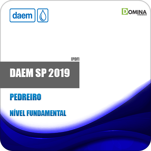 Apostila Concurso DAEM Marília SP 2019 Pedreiro