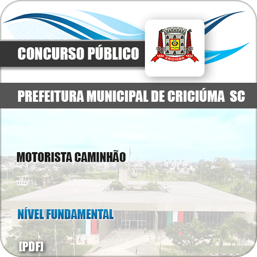 Apostila Concurso Pref Criciúma SC 2019 Motorista Caminhão