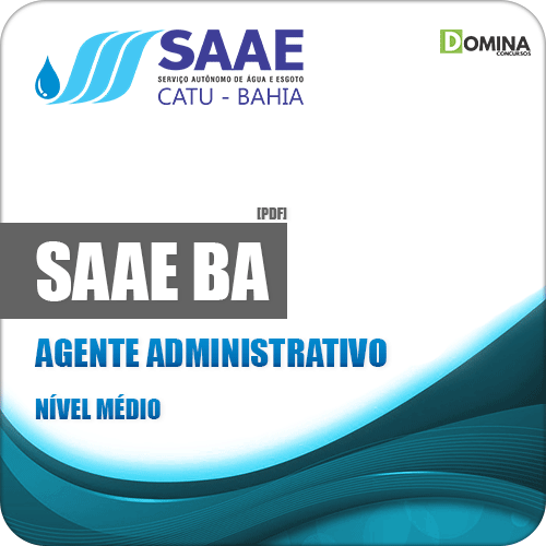 Apostila Concurso SAAE Catu BA 2019 Agente Administrativo