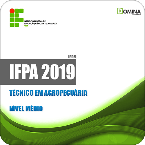 Apostila Concurso Público IFPA 2019 Técnico em Agropecuária