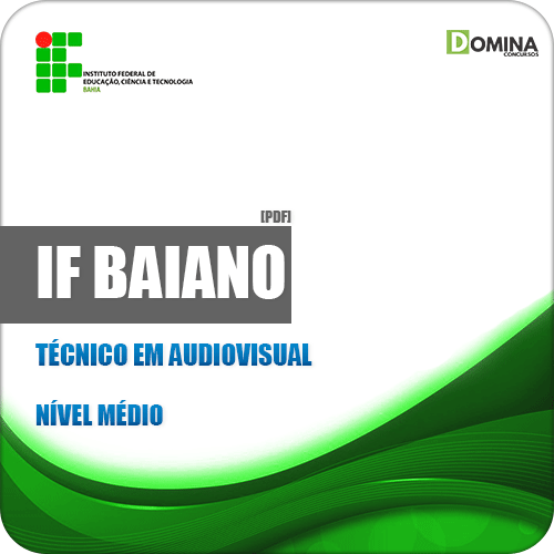 Apostila Concurso IF Baiano BA 2019 Técnico em Audiovisual