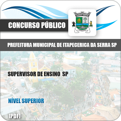Apostila Pref Itapecerica Serra SP 2019 Supervisor de Ensino SP