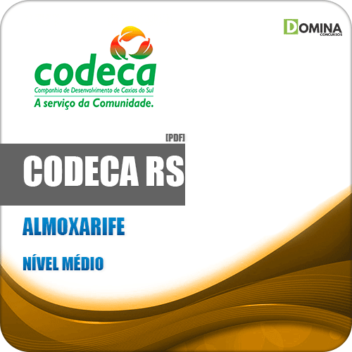 Apostila Concurso CODECA Caxias do Sul RS 2019 Almoxarife