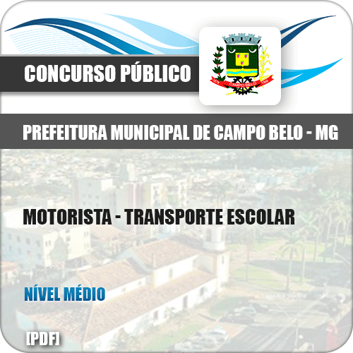 Apostila Pref Campo Belo MG 2019 Motorista Transporte Escolar