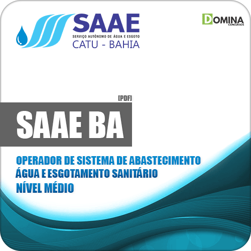 Apostila SAAE Catu BA 2019 Operador Abastecimento Água e Sanitário