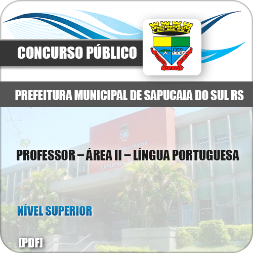 Apostila Sapucaia do Sul RS 2019 Professor II Língua Portuguesa