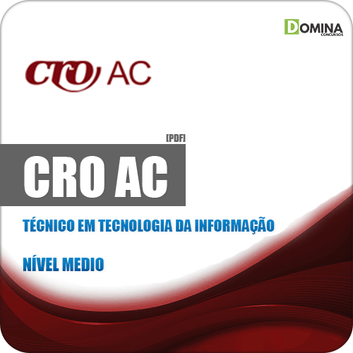 Apostila CRO AC 2019 Técnico em Tecnologia da Informação