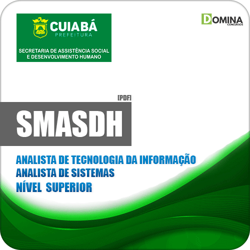 Apostila Concurso SMASDH Cuiabá MT 2019 Analista de Sistemas