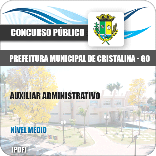 Apostila Concurso Pref Cristalina GO 2019 Auxiliar Administrativo