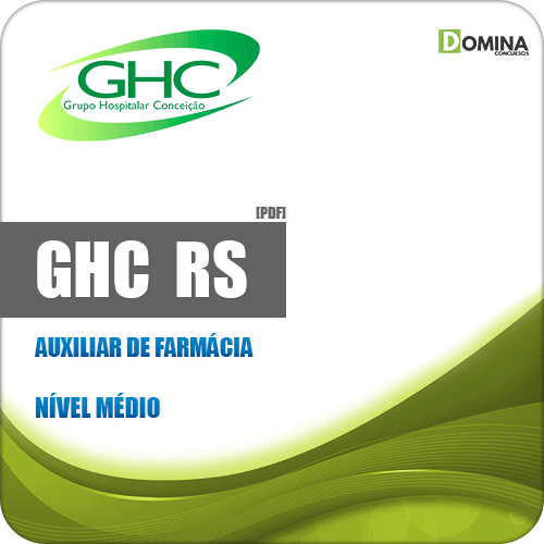 Apostila Concurso Público GHC RS 2019 Auxiliar de Farmácia