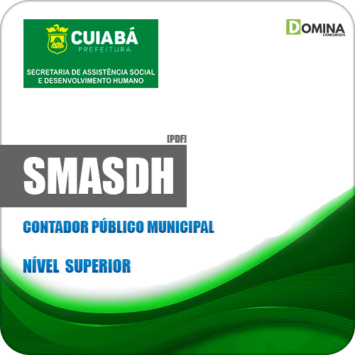 Apostila SMASDH Cuiabá MT 2019 Contador Público Municipal