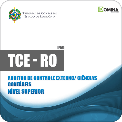 Apostila TCE RO 2019 Auditor Controle Externo Ciências Contábeis