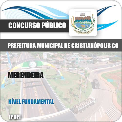 Apostila Concurso Pref Cristianópolis GO 2019 Merendeira