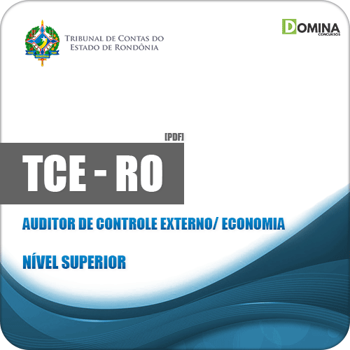 Apostila TCE RO 2019 Auditor de Controle Externo Economia