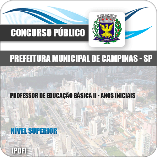 Apostila Pref Campinas SP 2019 Professor II Anos Iniciais