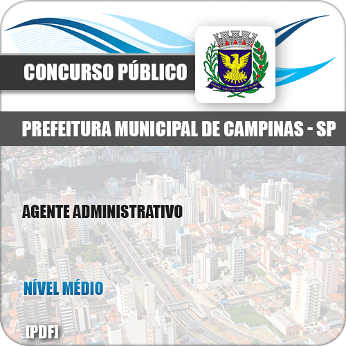 Apostila Concurso Pref Campinas SP 2019 Agente Administrativo